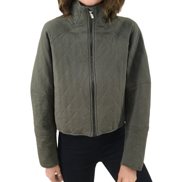 lululemon athletica Jackets & Blazers - Lululemon Quilted Calm Bomber Jacket Army Green